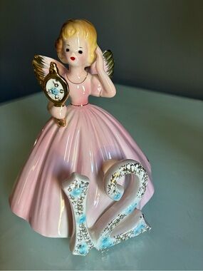 Josef originals Birthday Girl Angel Fairy Figurine Number 12 in Series
